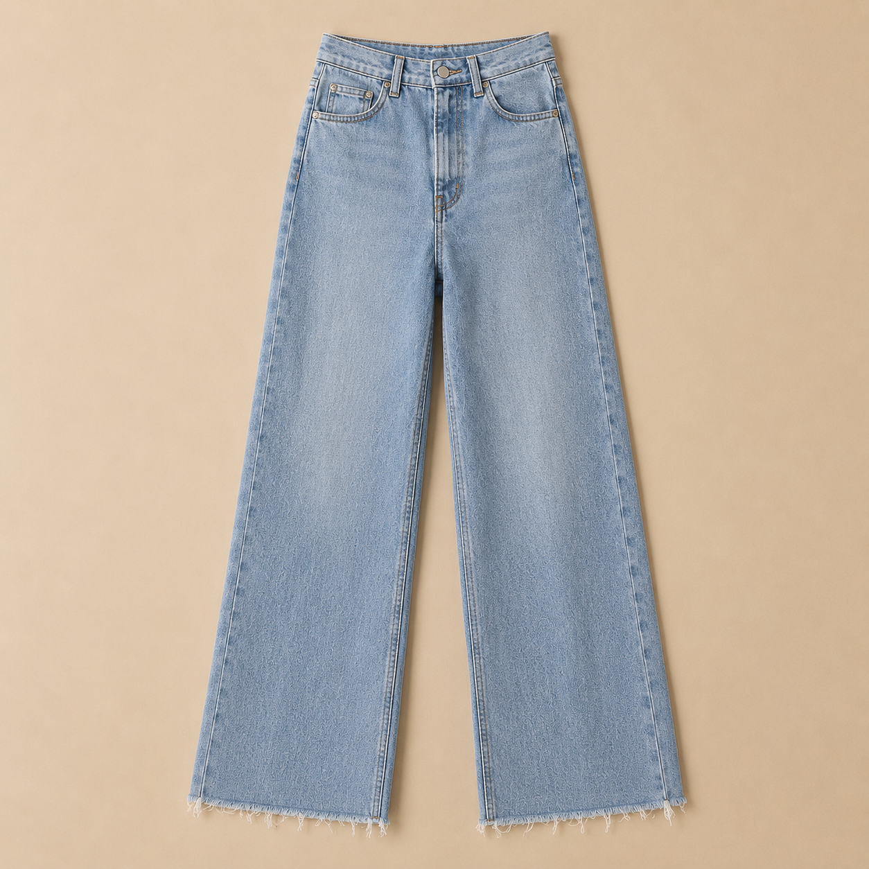 Entspannte Weite-Bein-Jeans