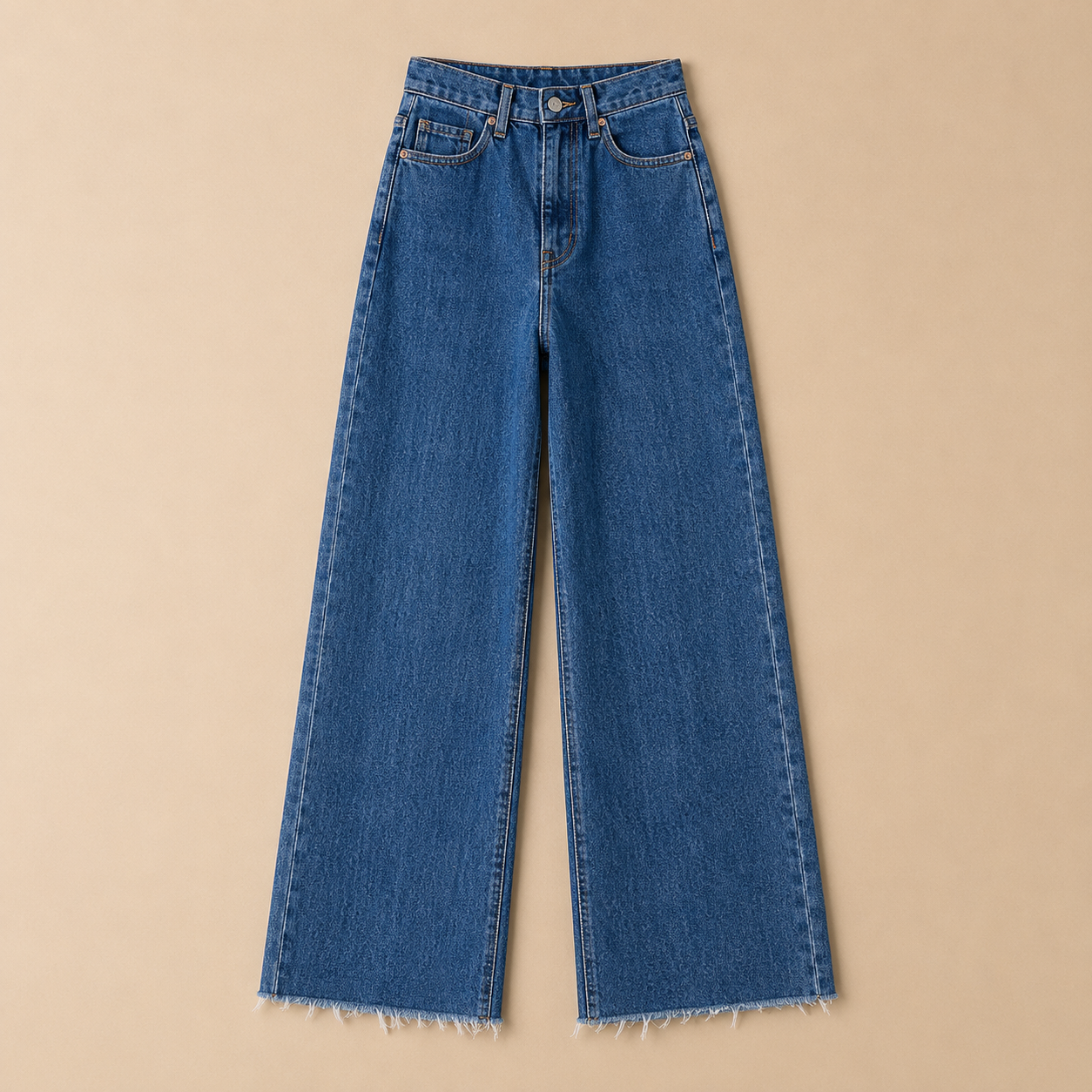 Entspannte Weite-Bein-Jeans