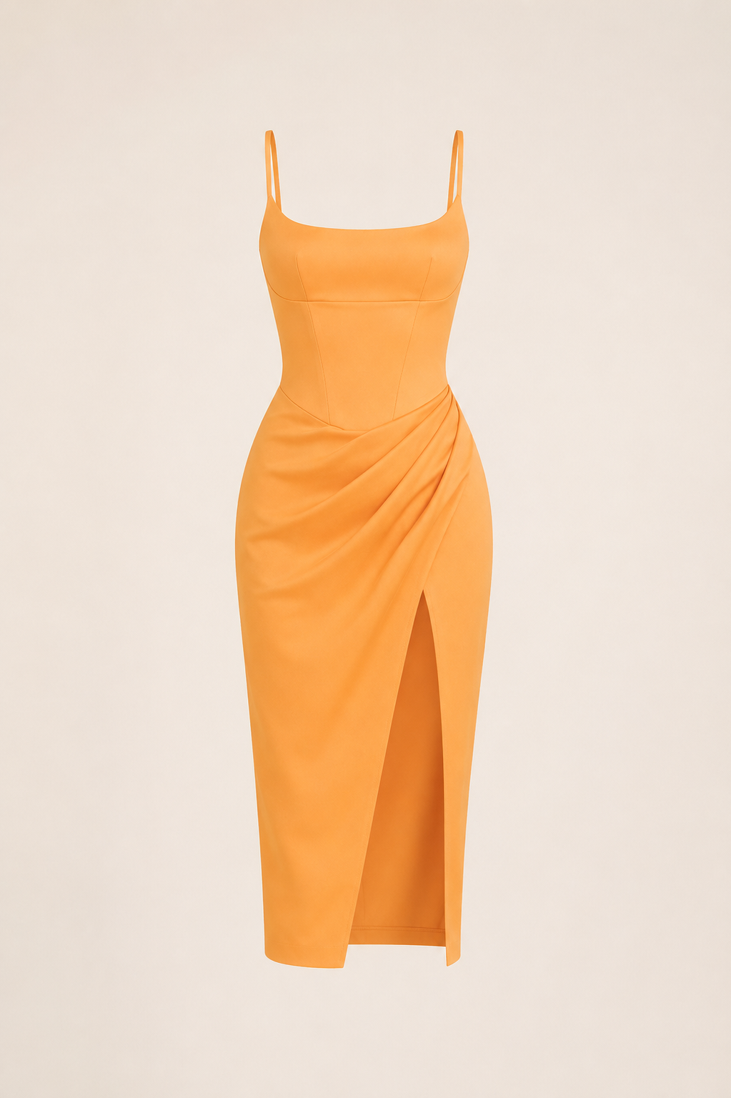Élise Satin-Midikleid