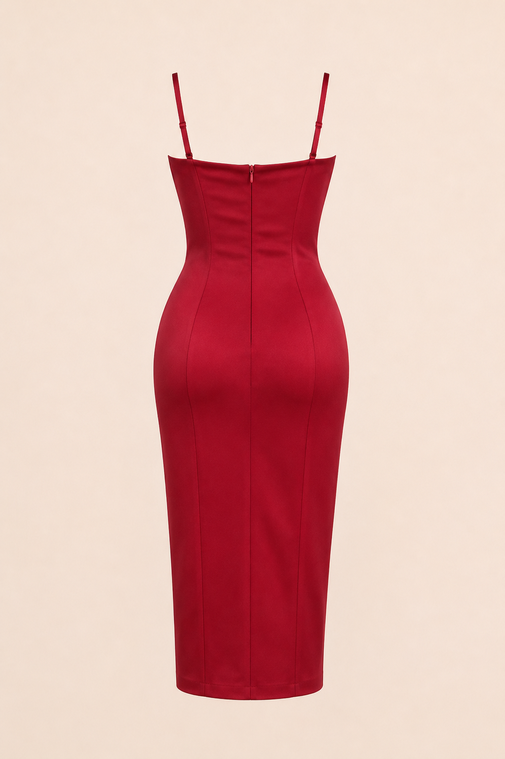 Élise Satin-Midikleid