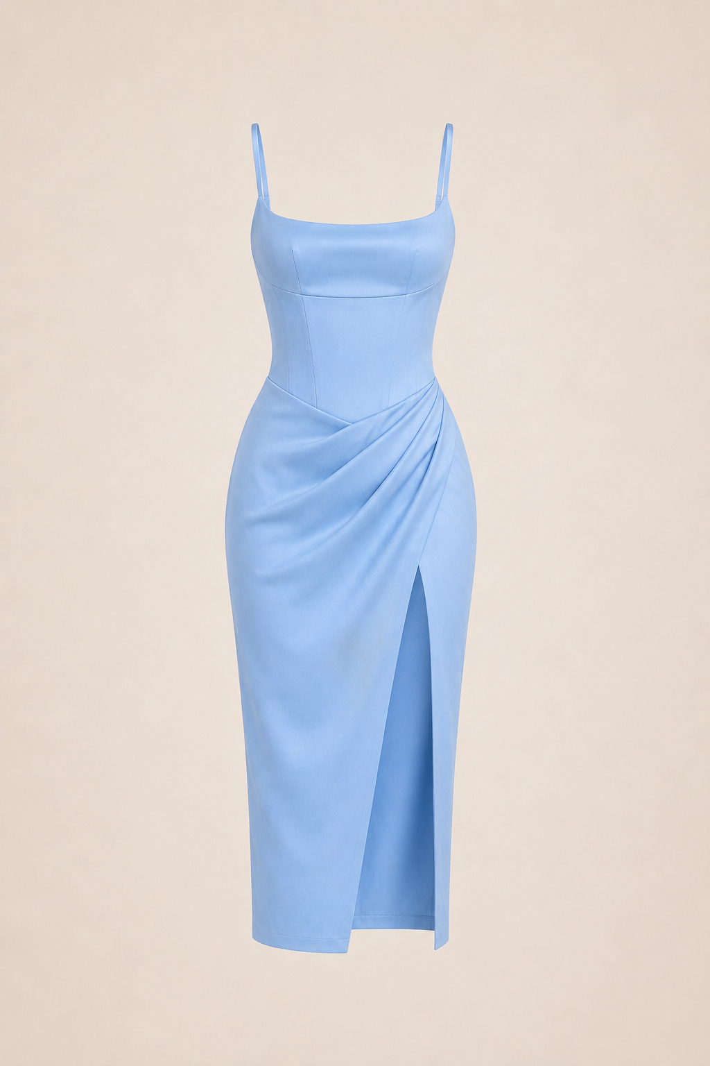 Élise Satin-Midikleid