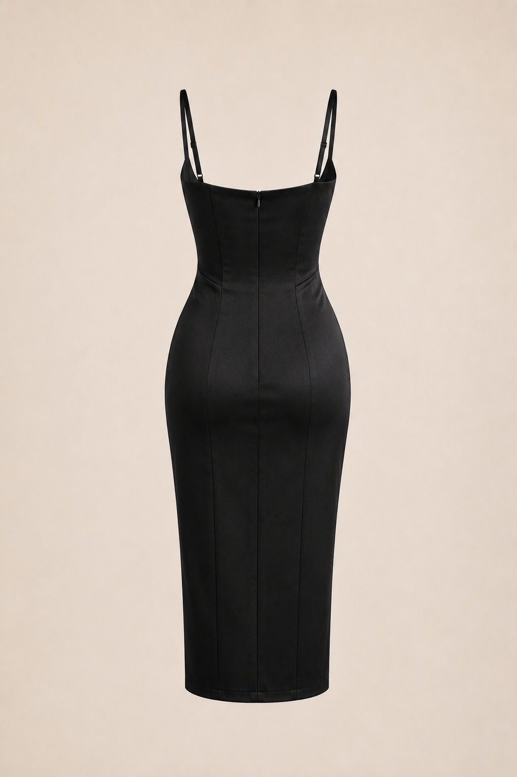 Élise Satin-Midikleid