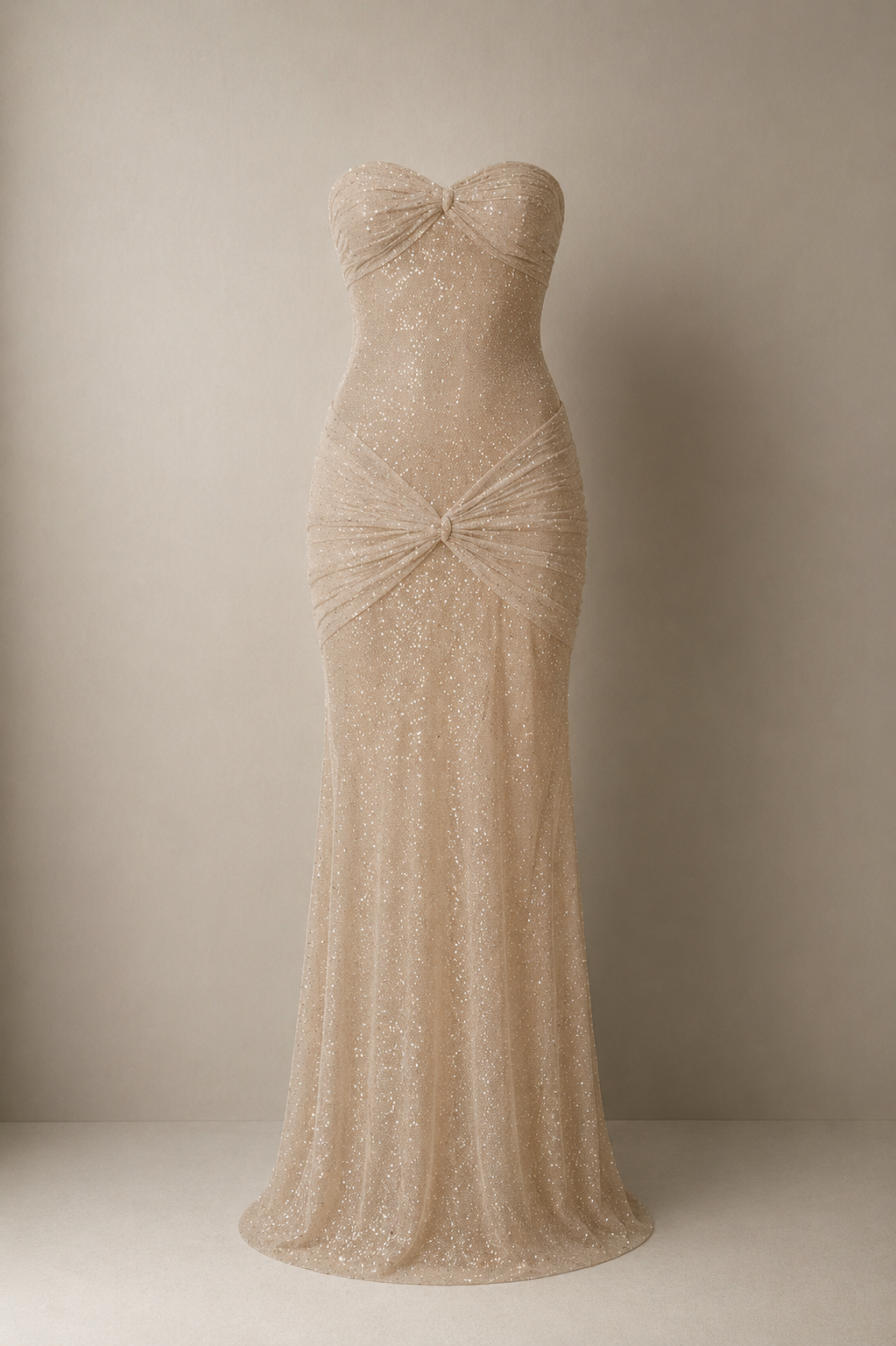 Trägerloses Kleid Étoile